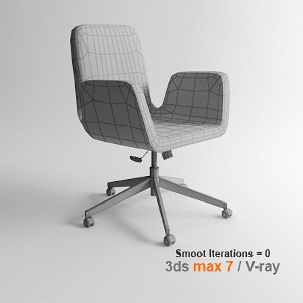 ikea architectural visualization 3d model - PATRIK Swivel chair by lajhar